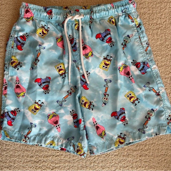 PACSUN SpongeBob Squarepants 17” Swim Trunks - Picture 3 of 10